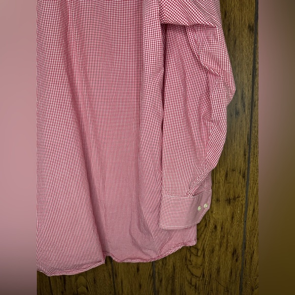 🇺🇸Tommy Hilfiger Ithaca Red & White regular fit button up dress shirt sz … - Picture 10 of 10